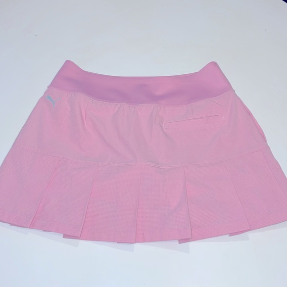 Puma Golf's Womens PWRSHAPE Repleat Skirt, Pink M - Picture 3 of 4
